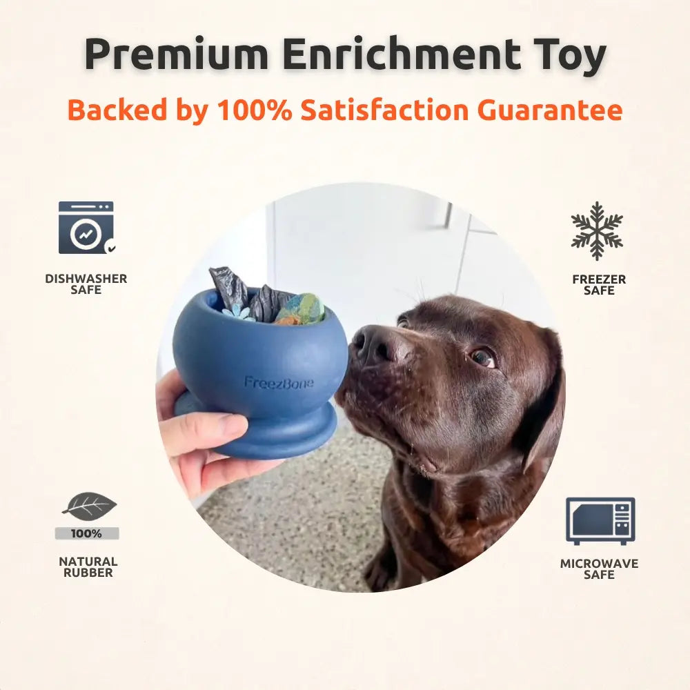 Freezball - Durable Fillable Chew Bone for Dogs