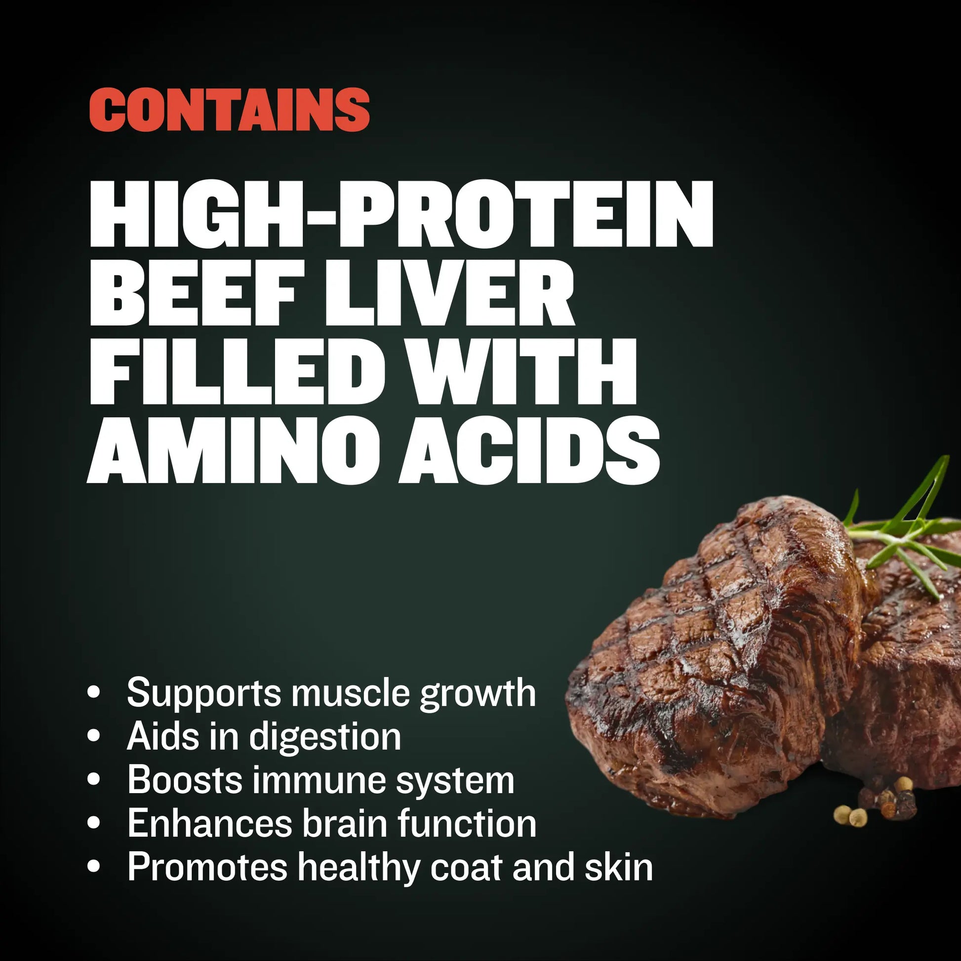 Bully Max Premium High-Protein Beef Baked Dog Treats for Puppies and Adults - 32% Protein, Real Meat, Vegetables, and BCAAs - 400g Bag