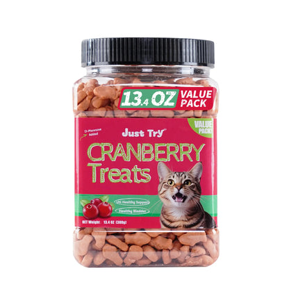Petlovers Natural Salmon Flavor Cat Grass Treats - 13.4 OZ Healthy Snacks for Dental and Hairball Control, Ideal for Training
