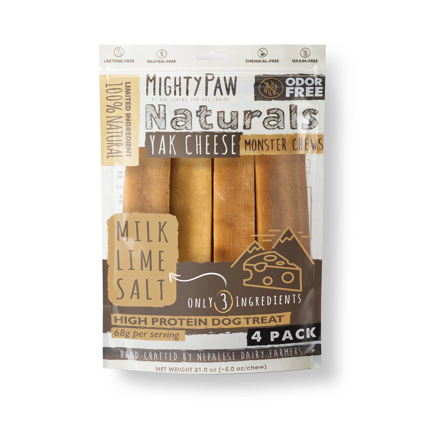 Mighty Paw Yak Cheese Dog Chews: Premium All-Natural Treats for Dogs